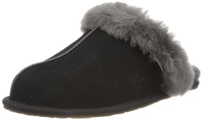 Foto 1 | Foto 1 | Zapatillas Ugg Scuffette Ii De Gamuza Negra Y Gris Para Mujer, Talla 12 - Venta Internacional.