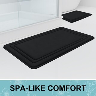Foto 6 | Foto 6 | Alfombra De Baño De Espuma Viscoelástica Grandaily, Ultrasuave, 60 X 40 Cm, Color Negro - Venta Internacional.