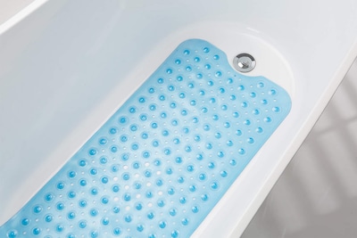 Foto 7 | Foto 7 | Alfombra De Bañera Amazerbath, Antideslizante, 40 X 40 Cm, Pvc Azul Transparente - Venta Internacional.