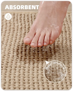 Foto 2 | Foto 2 | Alfombra De Baño Color&geometry, Felpilla, Color Beige, 40 X 60 Cm, Absorbente - Venta Internacional.