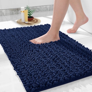 Foto 1 | Foto 1 | Alfombra de Baño Yimobra Luxury Chenille 60 X 43 cm Azul Marino - Venta Internacional