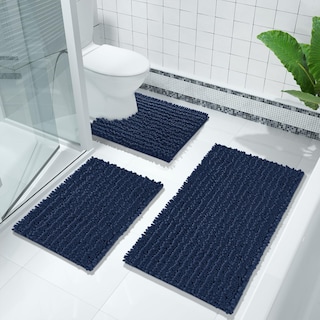 Foto 7 | Foto 7 | Alfombra de Baño Yimobra Luxury Chenille 60 X 43 cm Azul Marino - Venta Internacional