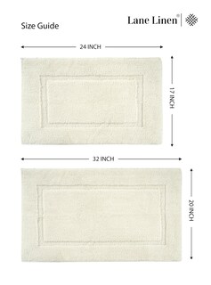 Foto 6 | Foto 6 | Alfombra de Baño Lane Linen Blanco 2 Pieza - Venta Internacional