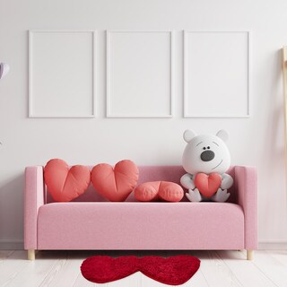 Foto 7 | Foto 7 | Alfombras Anydesign con Doble Corazón Rojo - Venta Internacional
