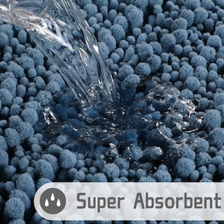 Foto 3 | Foto 3 | Alfombra de Baño Yimobra Larga Azul 112 x 61 cm Absorbente - Venta Internacional
