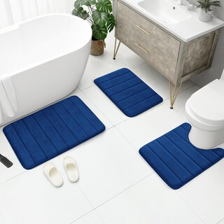 Foto 5 | Foto 5 | Tapetes de Baño Bysure Azul 3 Piezas-Venta Internacional