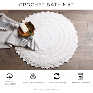 Foto 7 | Foto 7 | Tapete de Baño Dii Crochet Collection Reversible- Venta Internacional