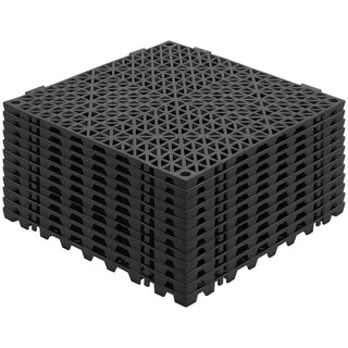 Foto 1 | Foto 1 | Cojín Modular Entrelazado Vevor, Paquete De 12 Unidades, 30 X 30 Cm, Negro - Venta Internacional.