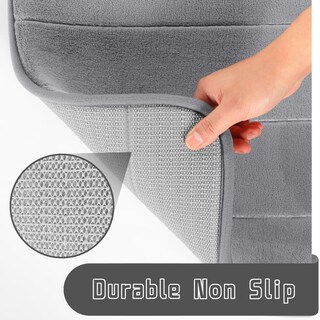 Foto 5 | Foto 5 | Juego de Tapete de Baño Yimobra 2 Piezas Grises - Venta Internacional