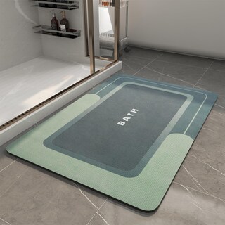 Foto 1 | Foto 1 | Alfombra de Baño Montvoo Antideslizante Secado Rápido Verde - Venta Internacional