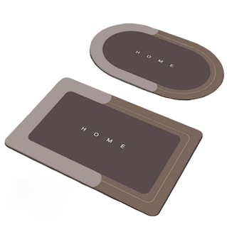 Foto 1 | Foto 1 | Set De 2 Tapetes De Baño Antideslizantes Xtellar Elegante De Microfibra Ultra Suave Y Absorbente