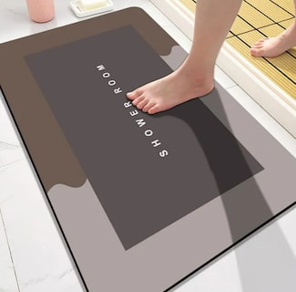 Foto 2 | Foto 2 | Set De 2 Tapetes De Baño Antideslizantes Xtellar Elegante De Microfibra Ultra Suave Y Absorbente