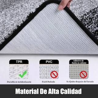 Foto 5 | Foto 5 | Tapete Baño Antideslizante Absorbente Suave Alfombra De Baño Lab.g Gris