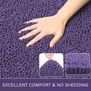 Foto 2 | Foto 2 | Alfombra De Baño Lochas Luxury Shaggy De 60 X 150 Cm Color Morado Oscuro - Venta Internacional.