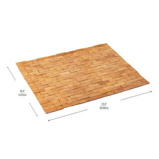 Foto 3 | Foto 3 | Alfombra De Baño Mind Reader Madera Rayón Color Marrón Bambú 60 X 42 Cm - Venta Internacional.
