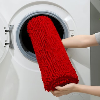 Foto 6 | Foto 6 | Alfombras De Baño Homeideas  3 Piezas  Ultrasuaves Y Antideslizantes (rojas) - Venta Internacional.