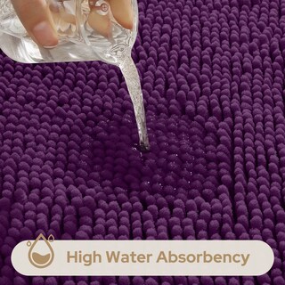 Foto 4 | Foto 4 | Alfombras De Baño Homeideas 3 Piezas Ultrasuaves Y Antideslizantes (color Morado) - Venta Internacional.