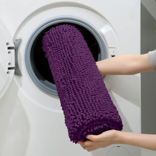 Foto 6 | Foto 6 | Alfombras De Baño Homeideas 3 Piezas Ultrasuaves Y Antideslizantes (color Morado) - Venta Internacional.