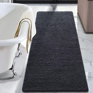 Foto 1 | Foto 1 | Alfombra De Baño Lochas Luxury Shaggy 60 X 150 Cm Color Gris Oscuro - Venta Internacional.