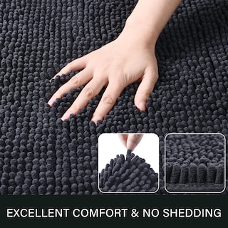 Foto 2 | Foto 2 | Alfombra De Baño Lochas Luxury Shaggy 60 X 150 Cm Color Gris Oscuro - Venta Internacional.