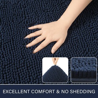 Foto 2 | Foto 2 | Alfombra De Baño Lochas Luxury Shaggy De 60 X 150 Cm Color Azul Marino - Venta Internacional.