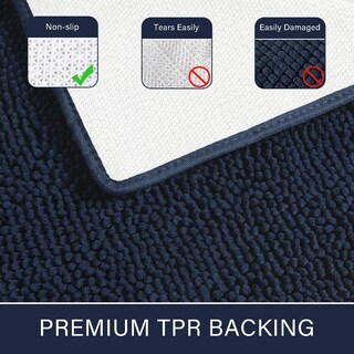 Foto 3 | Foto 3 | Alfombra De Baño Lochas Luxury Shaggy De 60 X 150 Cm Color Azul Marino - Venta Internacional.