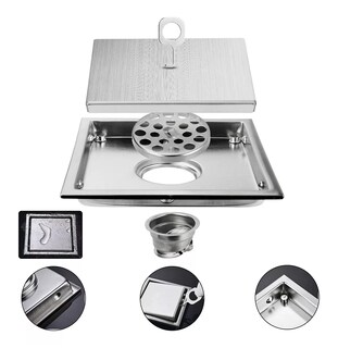 Foto 2 | Foto 2 | Coladera Belug Plateada de Acero Inoxidable Drenaje de Piso