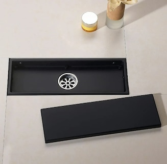 Foto 4 | Foto 4 | Xtellar Coladera Ajustable De Acero Inoxidable 304 Desagüe Lineal Elegante 30x10cm En Negro.