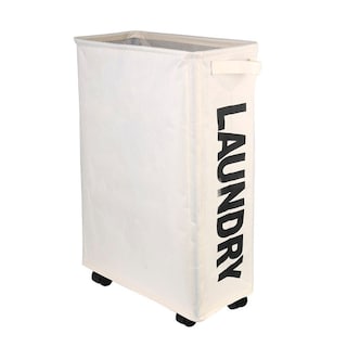 Foto 1 | Foto 1 | Cesto de Ropa Sucia Kecompras con Ruedas color Blanco Plegable