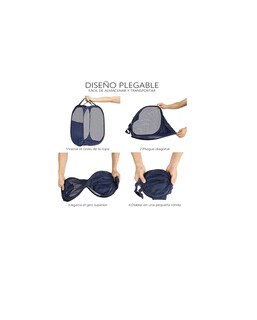 Foto 3 | Foto 3 | Cesta Plegable para Ropa Sucia 2 Piezas Azules