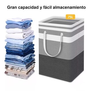 Foto 2 | Foto 2 | Cesto de Ropa Eo Safe Imports Gris 2 Piezas