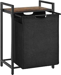 Foto 1 | Foto 1 | Cesto De Ropa Vasagle, Bolsa De Lavandería Extraíble Y Desmontable De Tela Oxford, 65 L, 50 X 33 X 72 Cm, Negra Mblh101b01