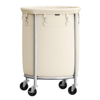 Foto 1 | Foto 1 | Cesta De Lavandería Songmics Rolling 110 L Con Ruedas Y Bolsa, Color Crema - Venta Internacional.