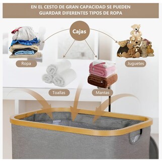 Foto 4 | Foto 4 | Cesto de Ropa Arizona Plegable 110 L