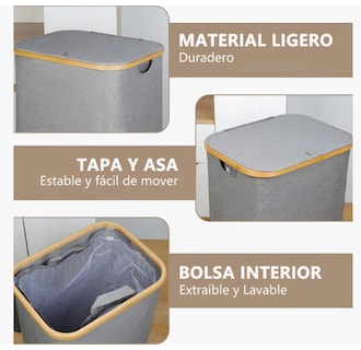 Foto 5 | Foto 5 | Cesto de Ropa Arizona Plegable 110 L