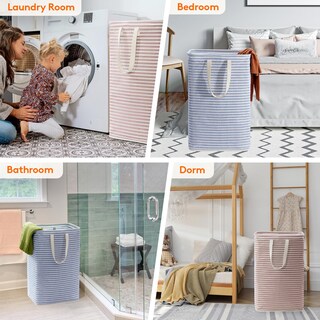 Foto 7 | Foto 7 | Cesto De Ropa Lifewit, Grande, Plegable, Paquete De 2 Unidades, 160 L, Rosa Y Azul - Venta Internacional.