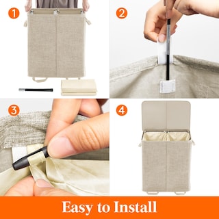 Foto 3 | Foto 3 | Cesto De Ropa Lifewit Doble Con Tapa Y Bolsas Extraíbles, 155 L - Venta Internacional.
