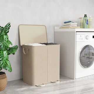Foto 6 | Foto 6 | Cesto De Ropa Lifewit Doble Con Tapa Y Bolsas Extraíbles, 155 L - Venta Internacional.
