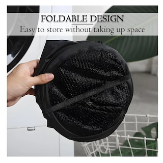 Foto 5 | Foto 5 | Cesta Plegable De Malla Para Ropa Sucia Organizador Belug, Negro