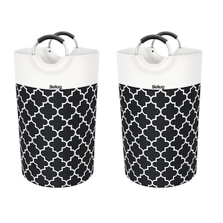 Foto 1 | Foto 1 | 2*cesta De Ropa Plegable Para Ropa Sucia Gran Capacidad 82l Belug, Color Negro