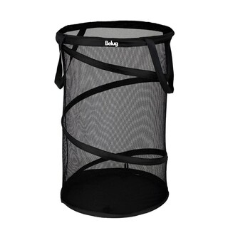 Foto 1 | Foto 1 | Cesta Plegable De Malla Para Ropa Sucia Organizador 75 L Belug, Negro
