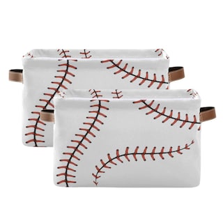 Foto 1 | Foto 1 | Cesta De Almacenamiento Auuxva Con Puntadas De Béisbol Para Deporte - Venta Internacional.