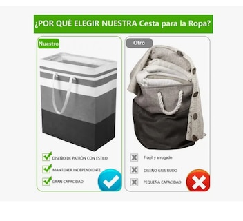Foto 2 | Foto 2 | 4pcs Grande Cesto Para Sucia Ropa