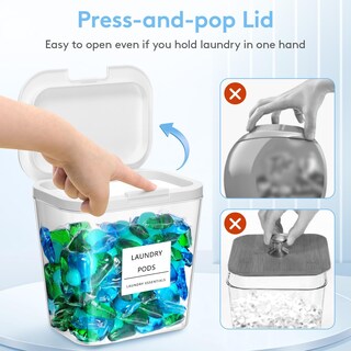 Foto 2 | Foto 2 | Conjuntos De Soportes Para Cápsulas De Lavandería Y Sábanas Para Secadora Lifewit 2 7 L/1 9 L - Venta Internacional.