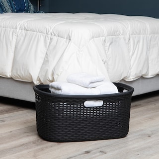 Foto 5 | Foto 5 | Cesta De Lavandería Mind Reader 40 L Diseño De Mimbre De Primera Calidad Color Negro - Venta Internacional.