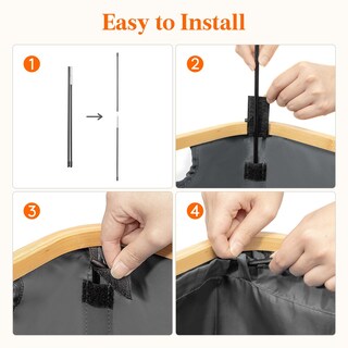 Foto 4 | Foto 4 | Cesta De Lavandería Lifewit De 80 Litros Con Tapa  Asas De Bambú  Color Gris Oscuro - Venta Internacional.