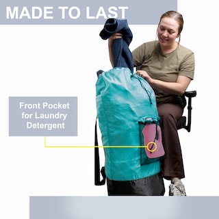 Foto 7 | Foto 7 | Mochila De Lavandería Trail Maker Turquesa Con Bolsillo De Malla Grande - Venta Internacional.