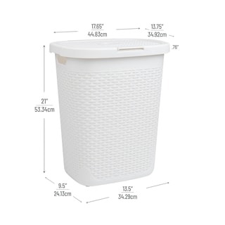 Foto 3 | Foto 3 | Cesto De Ropa Mind Reader Slim Para Ropa 50 L Blanco - Venta Internacional.