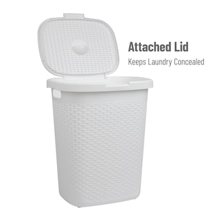 Foto 5 | Foto 5 | Cesto De Ropa Mind Reader Slim Para Ropa 50 L Blanco - Venta Internacional.