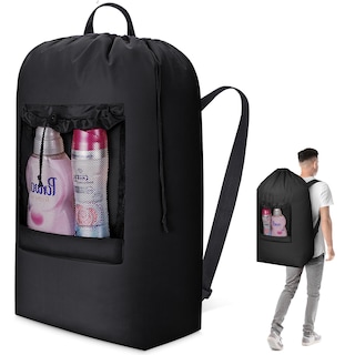 Foto 1 | Foto 1 | Bolsa De Lavandería Lifewit 120 L Con Correas Para Los Hombros Y Bolsillo De Malla - Venta Internacional.